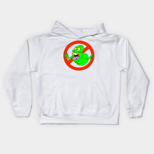 Slimer cute creepy cartoon ghost Kids Hoodie